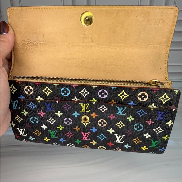 Louis Vuitton X Murakami Multicolor Monogram Sarah Wallet – Full Inclusion - Picture 12 of 13